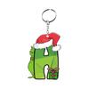 Santa 2D Flat Acrylic Christmas Tree Hanging Decoration Sports Car Decoration Flat Decoration Pendant