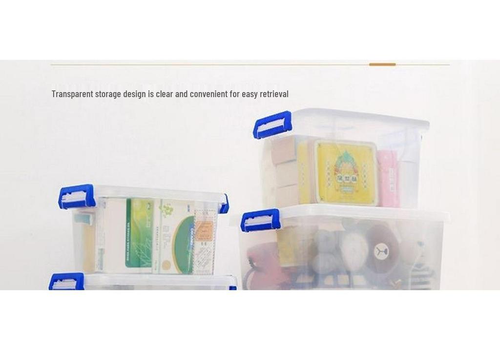 Extra-Large Transparent Plastic Storage Box for Car, Home, or Dorm - Multi-functional Toy Organizer