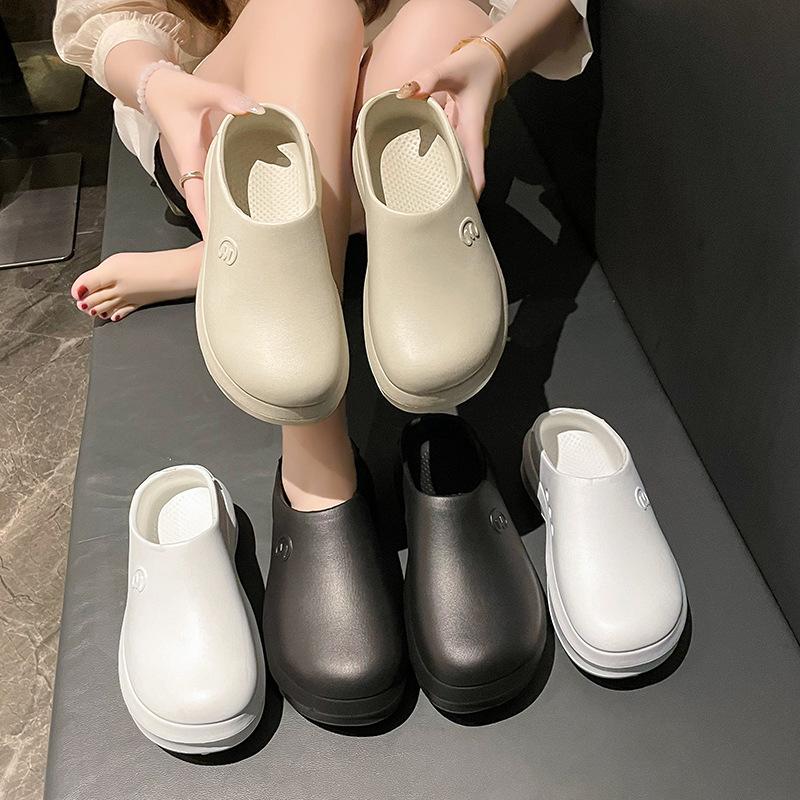 Fashion Women Slippers Couples Garden Clog Women Water Proof Chef Shoe Comfortable Sandal Slippers For Pet Workers Outdoor Fishing Shoes