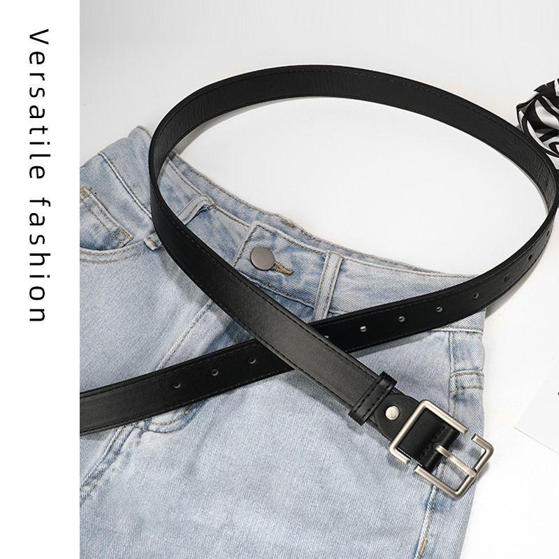 Trendy Casual Pants For Men With Stylish Belt In Black And Brown Fashionable Design