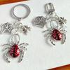 European Retro Dark Style Spider Web Keychain Pendant