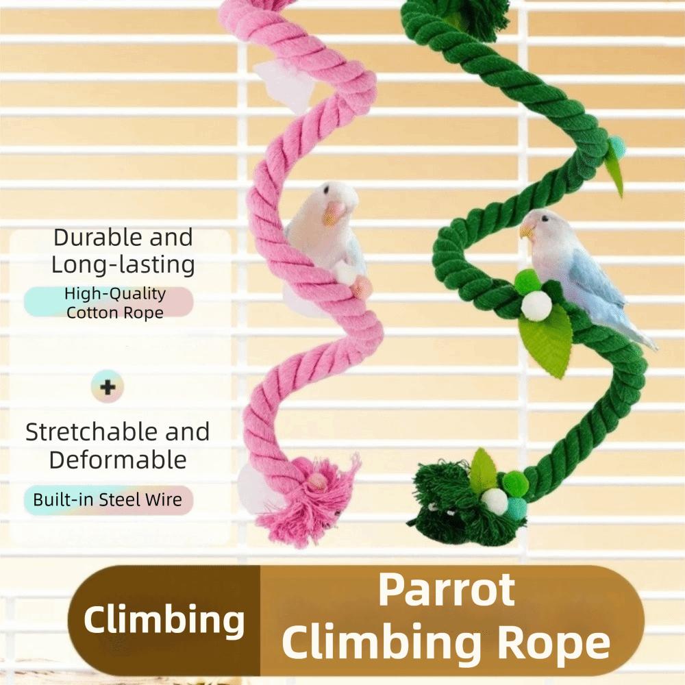 Bite Resistant Parrot Bird Toy Rope Hanging Parrot Standing Perch  Training
