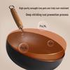 Chudahwang 28cm Flat Bottom Wrought Iron Wok
