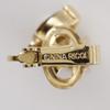 NINA RICCI Earing set Necklace Plated Gold/Rhinestone 4.1g Women Used