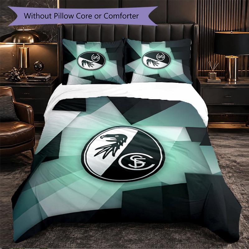 SC Freiburg FC Themed Bedding 3Pcs Duvet Cover Set Decorative Bed Linen For Teen Room Home Decoration