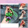 Adorable Avengers Superhero Keychain Iron Man Silicone Key Ring Holder Cute Car Accessories