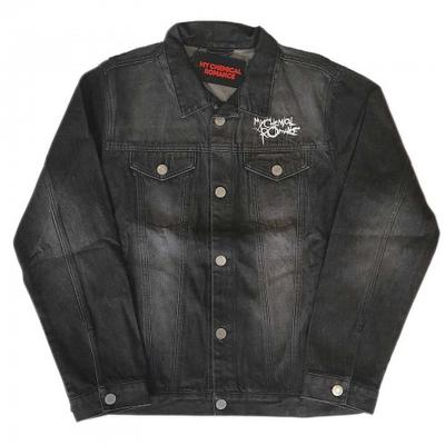 Unisex Adult Back Print Logo Denim Jacket