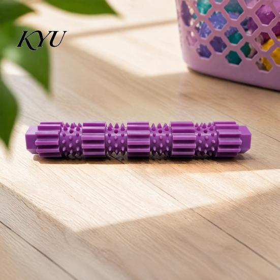 Dog Toys for Boredom And Anxiety Spiky Chew Stick, Indestructible Toy, Teeth Cleaning Safe Odorless Training Toy with Treat Dispensing Hole Aggressive