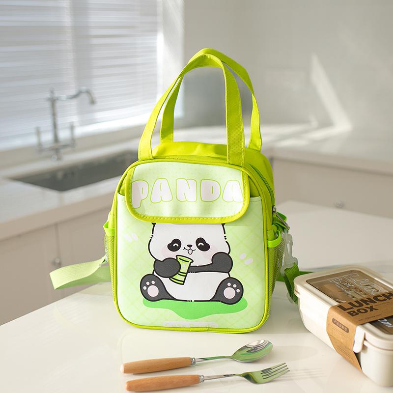 New cartoon lunch bag, insulated lunch box, lunch box bag, hand-held cute large-capacity children's bento bag