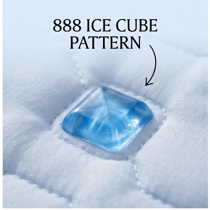 Premium 12mm Thick Ice Silk Latex Cooling Mat 3-Piece Washable Soft Bed Linen For Hot Summer Bedroom Use