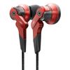 RADIUS HP-NHR21 Earphones: Hi-Res Compatible Ne VOLT Series Deep Bass Model HP-NHR21 (1. Single Item, Red)