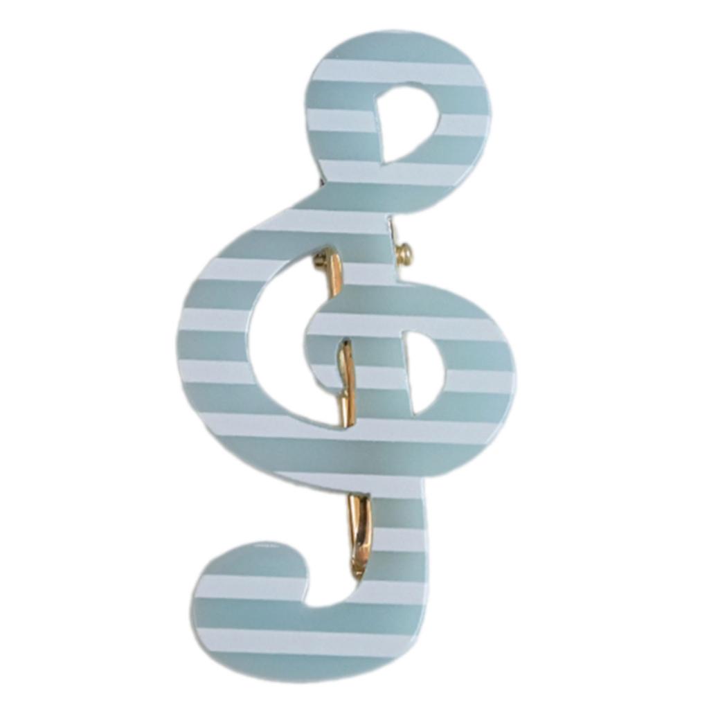Durable Resin Hair Clips With Star Stripe And Music Note Patterns Secure Grip For All Hair Types