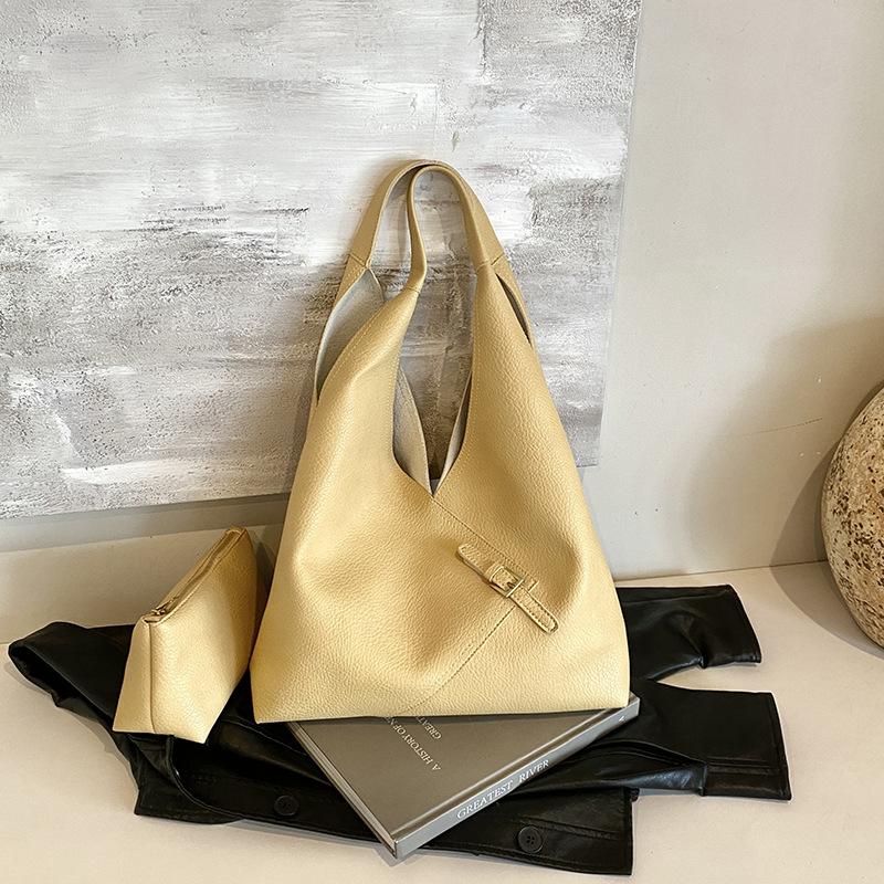 Retro High-end Bag Women's 2025 New Fashion Simple Shoulder Underarm Bag Commuter Tote Bag Big Bag