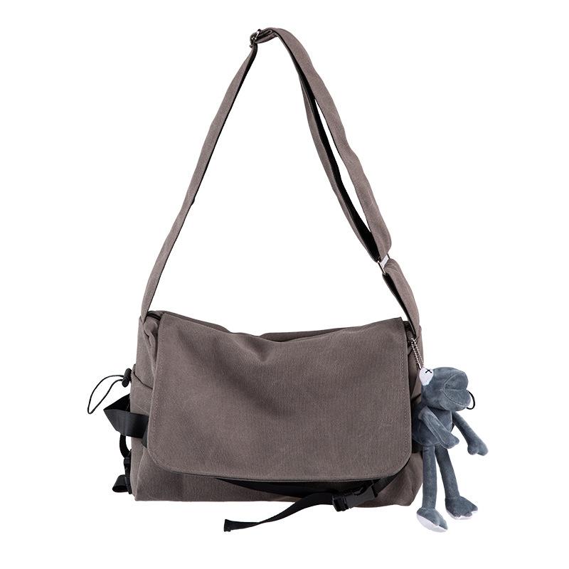 Large Capacity Crossbody Bag for Women, Retro Style Student Crossbody Bag, Simple Single Shoulder Bag