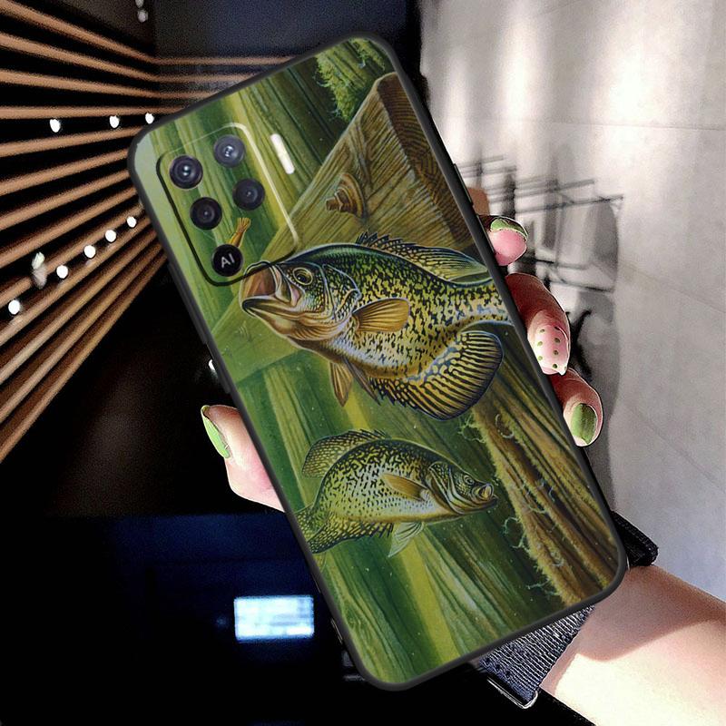 Art Fishing Lure Case For Oppo A78 A98 A18 A38 A58 A60 A80 A40 A77 A57 A17 A74 A54 A94 A96 A76 A16 A15 A5 Pro