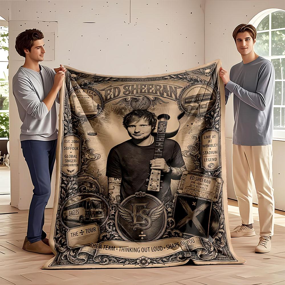 Musician Vintage Poster Blanket for all seasons blanket lunch break throw gift