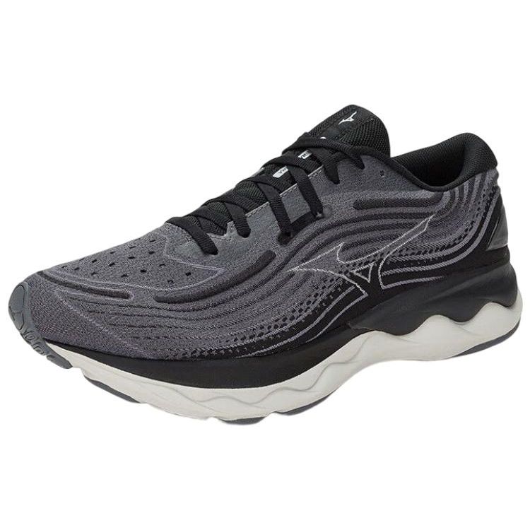 Mizuno Wave Skyrise 4 Comfortable Thick Sole Non-Slip Wear-Resistant Rebound Low-Top Casual Running Shoes Men Sneaker Black J1GC230902