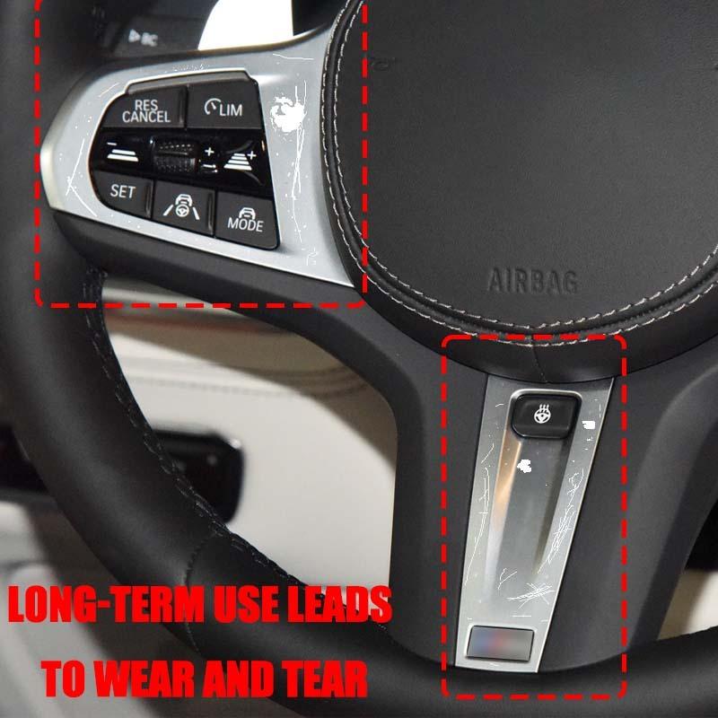 Carbon Fiber Steering Wheel Cover Trim Decor For BMW 1 2 3 4 5 6 7 8 Series Sport X3 X4 X5 X6 G20 G28 G30 G38 F90 F91