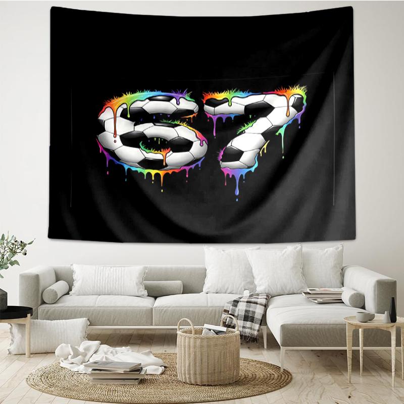 67 Print Tapestry, Backdrop, Easy Setup, Ideal for Bedroom, Office & Living Room, with Aesthetic Wall Hanging Decor.