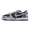 Big Gray Rose Saint Mark Abrasion Resistant Breathable Low Top Skateboard Shoes Men's Black Gray 355152-016(Team773-)