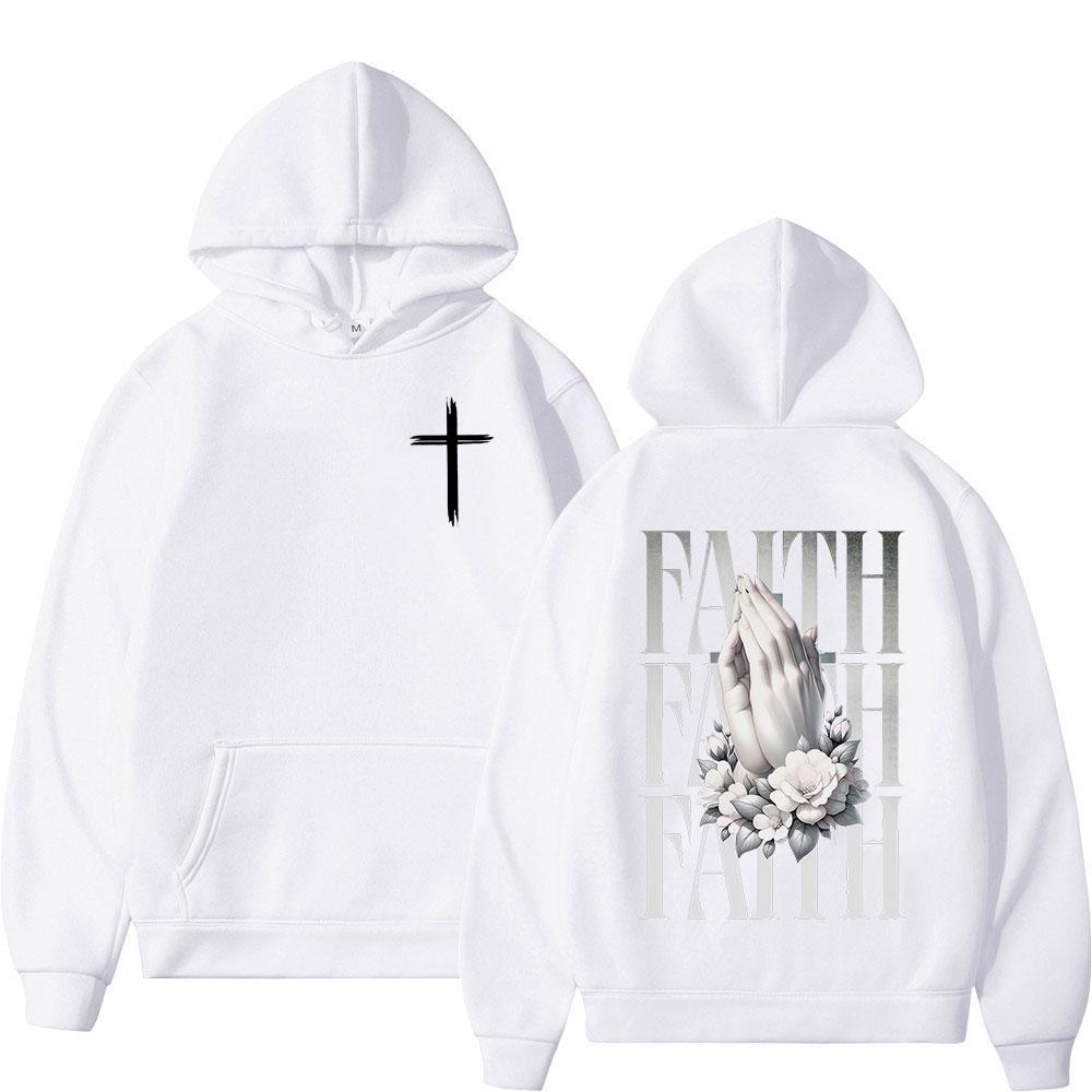 Christian Jesus Faith Bible Verse Hoodies Men Women Clothing Fashion Harajuku Sweatshirts Fleece Casual Long Sleeves Pullovers