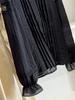 Elegant French Wood Ear Trim Round Neck Long Sleeve Womens Lace Top with Hollow Lantern Sleeves - Spring 2026