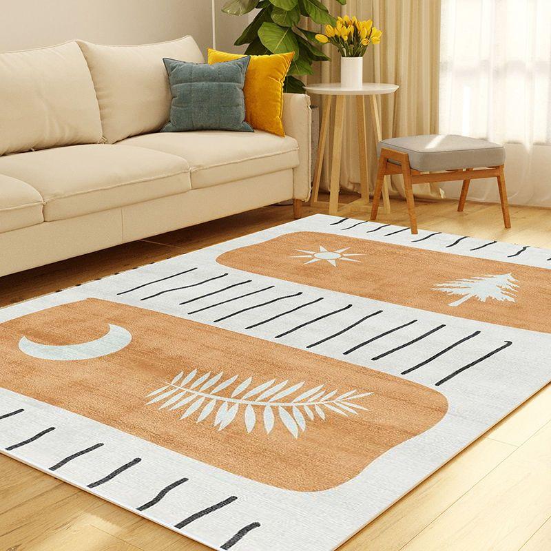Living Room Carpet Coffee Table Mat Bedroom Floor Mat Girl's Dirt Resistant Foot Mat Can Be Cut