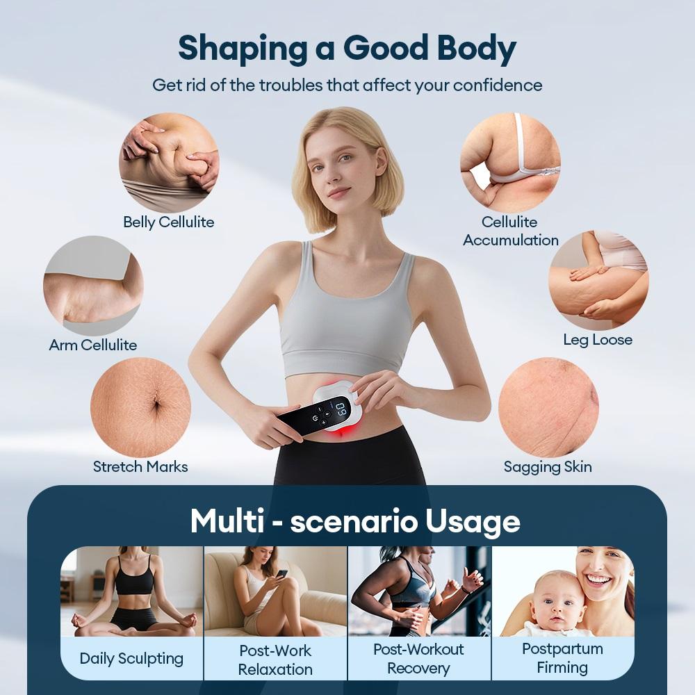 Body Slimming Massager Electric Body Slimmer Fat Remover Belly Abdomen Cellulite Removal Massager Body Sculpting Machine