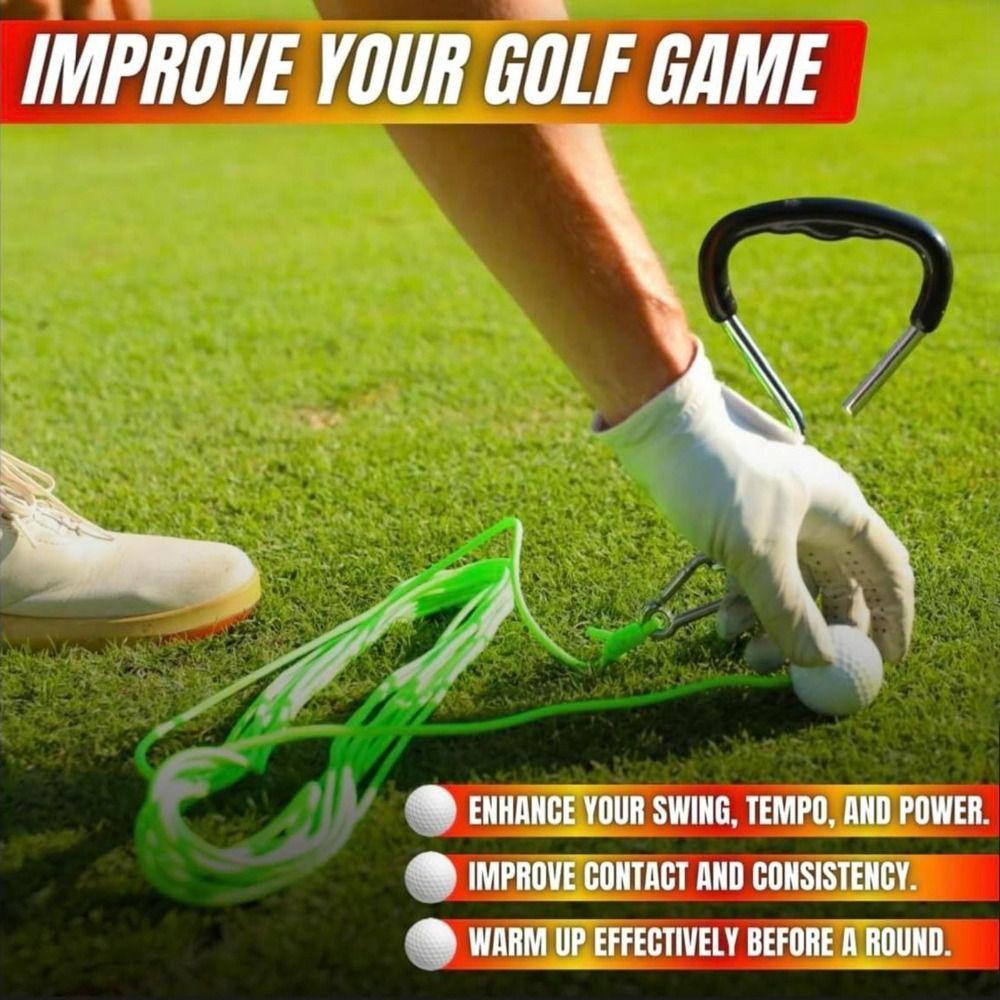 WIth Ground Nails Golf Training Rope 55.11IN Length Golf Training Tool  Golf Swing Practice