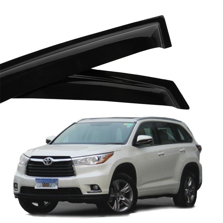 Compatible Toyota Highlander Acrylic Rain & Sun Visor, 15-Model Window Deflector Accessory