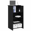 VidaXL Black Reception Desk 55x50x103.5 Cm Engineered Wood, Reception Counter, Salon Reception, Bar Counter 859016