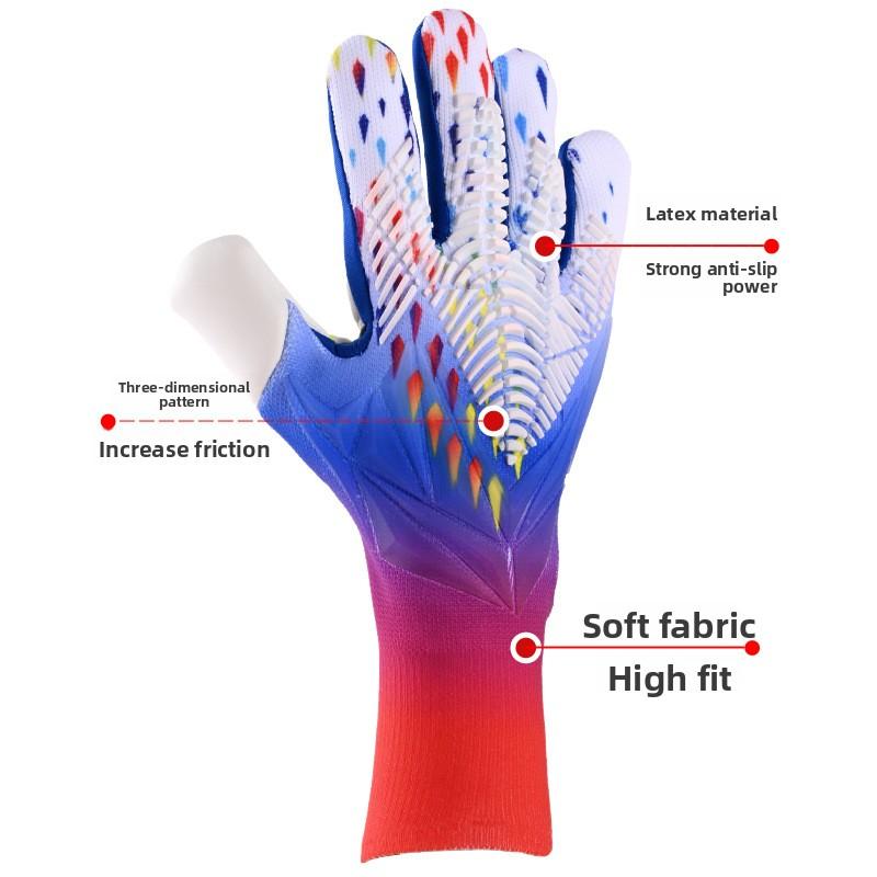 Falcons Goalkeeper Football Goalkeeper Gloves Silicone Non-Slip Gloves Anti-Wear Resistant Breathable Adult Children Game Training