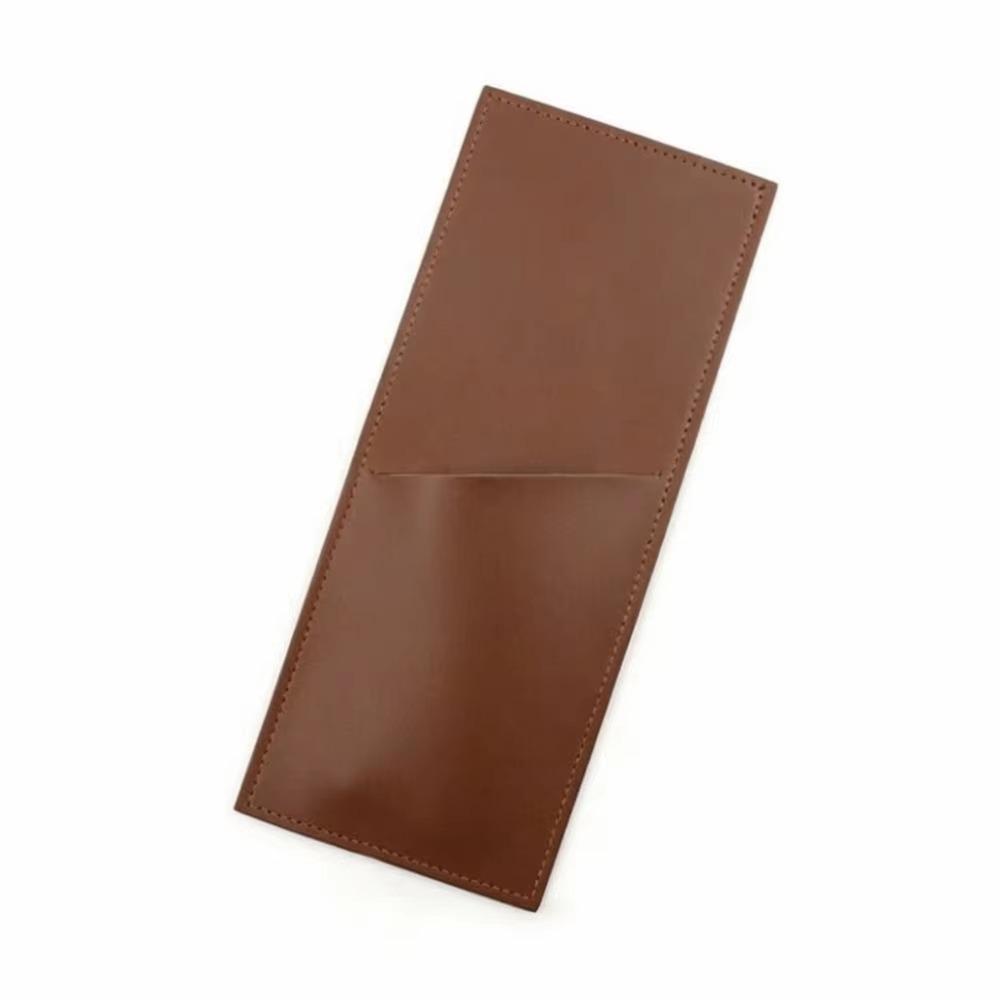 Open Pocket Cutlery Pouch PU Leather Silverware Pocket Durable Flatware Sleeve Protective Storage