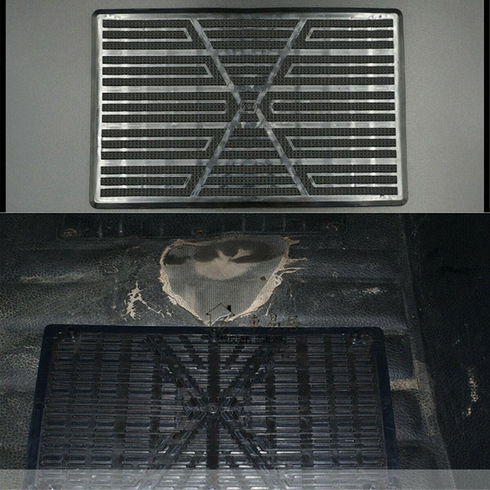Car Carpet Plate Floor Pad Heel Scuff Plate Foot Pedal Mat Non-slip Carpet Patch Cover Black PVC Car Accessories