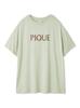 Gelato Pique Color Rayon Logo PWCT254216 Free Size T-Shirt Women's Green,