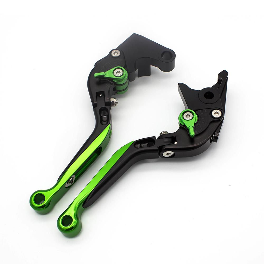 Fit For Kawasaki Z900 SE 2024 Adjustable Motorcycle Folding Extendable Brake Clutch Lever зелёный