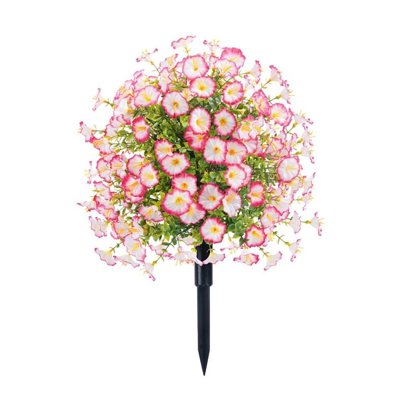 Garden Yard Stake Ground Simulation Greenery Faux Flower Decoration