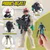 18 Pcs Special Forces Army Men Soldier Combat Movable Action Figures Army Guys Plastic Toy Soldiers Playsets Military Toy Men with Military Weapons
