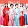 Kids Hanfu Costume With Floral Embroidery And Taffeta Material For Performance And Cultural Festivals