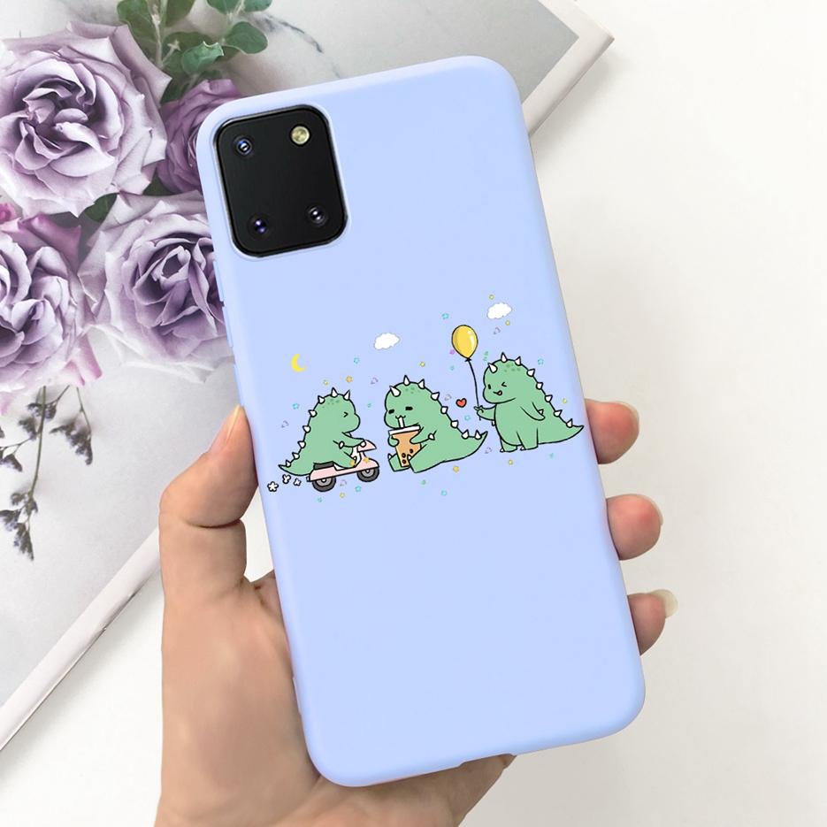 For Samsung Galaxy Note 10 Lite Case Cute Candy Painted Cover Soft TPU Phone Case For Samsung Note10 Lite Galaxy S10 Lite Bumper