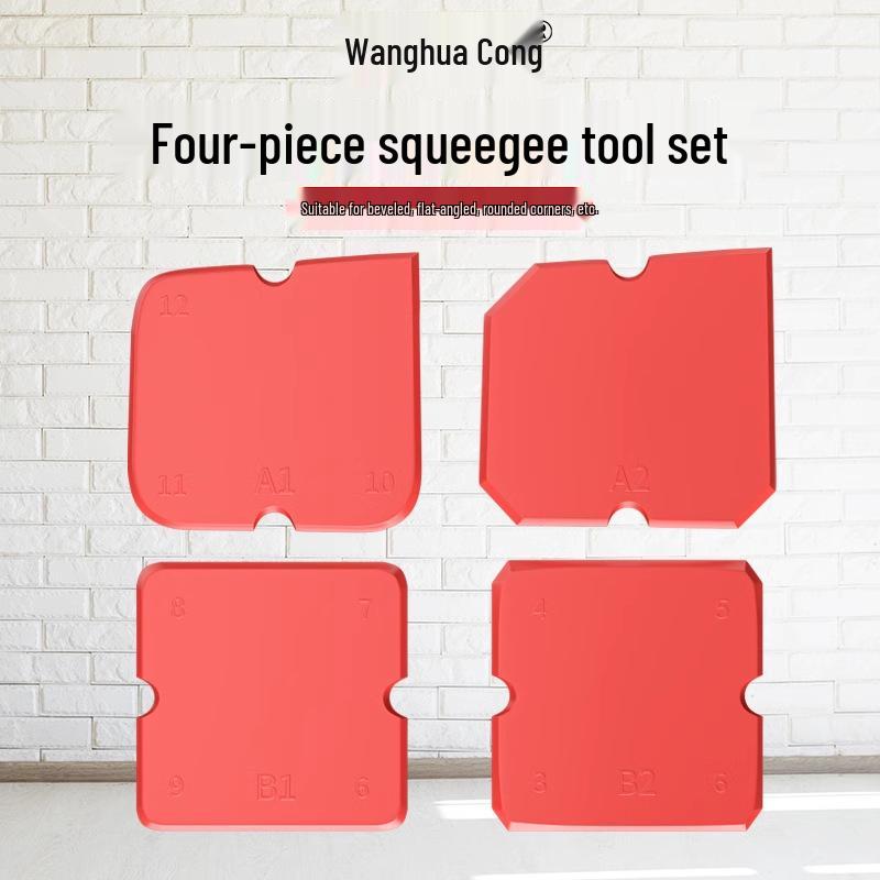 Multi-functional Silicone Scraper for Doors & Windows - Trim & Edge Finishing, Grout Smoother