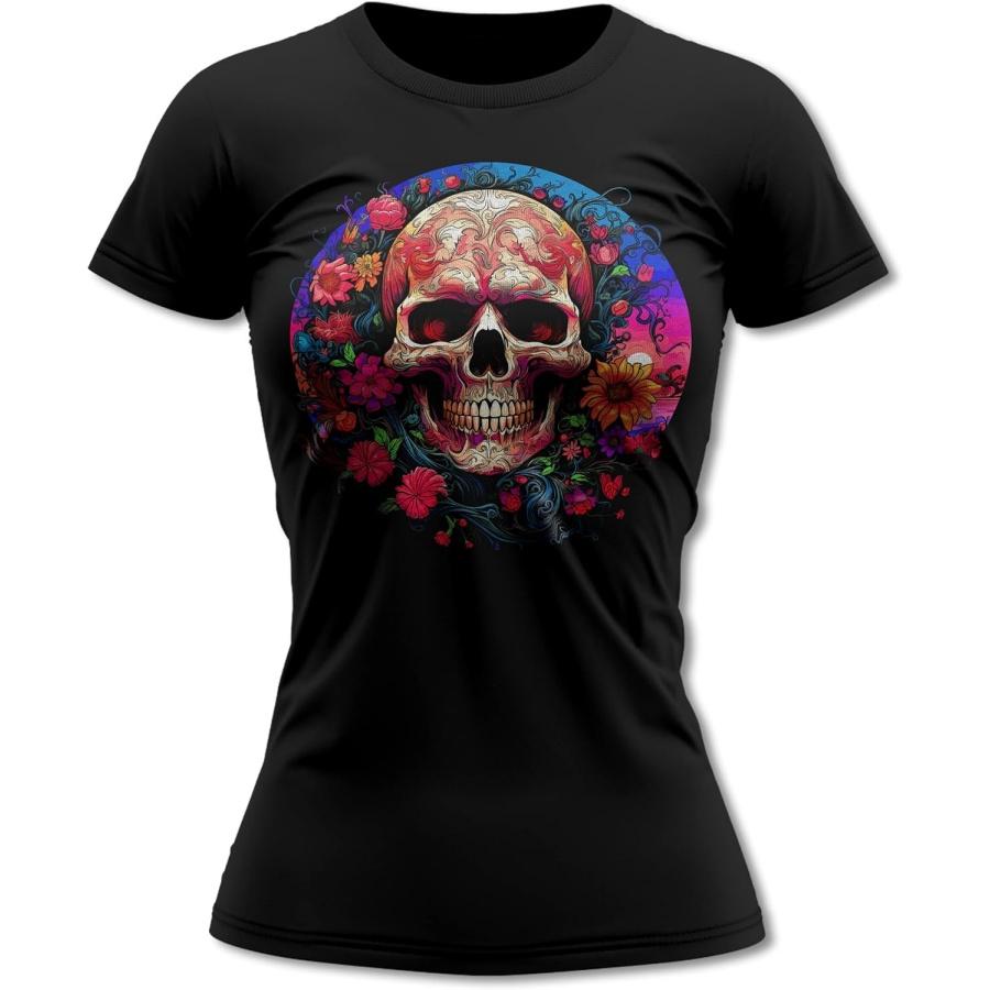 Skull Flower 1 Women_s T-Shirt S