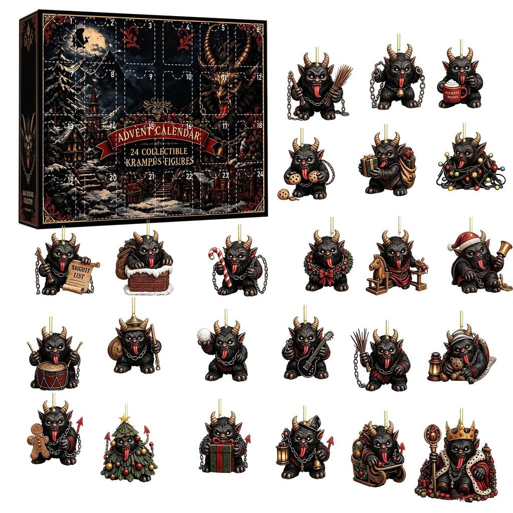 Halloween-Adventskalender mit Acrylkomponenten für den Countdown zum Feiertag Geschenk