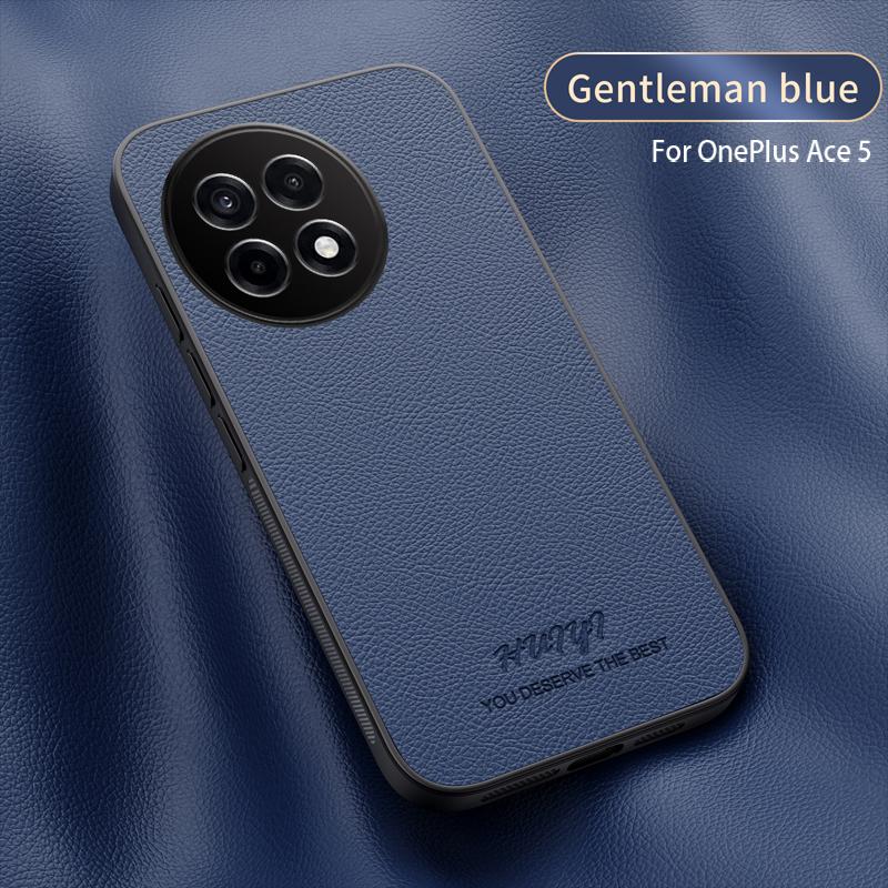 For Oneplus 13R ACE 5 Pro Car Built-in Magnetic Cover for Oneplus 13 Luxury Business Leather Soft Frame Matte Protective Case