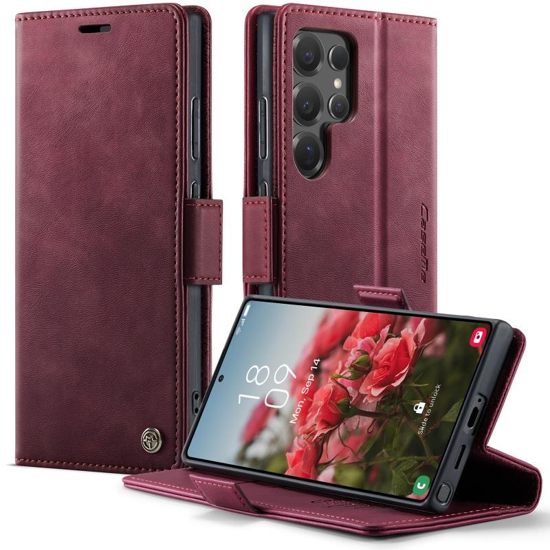 Magnetic Flip Leather Phone Case for Samsung Galaxy S26 Plus S25 Edge S24 FE S23 S22 S21 S20 Note 20 Ultra 5G Wallet Cards Cover