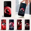 Turk Wolf Turkey Flag Phone Case For Samsung Ultra,FE,A30,71,51,S9,10,20,Lite, S22,23,21,PIus,Transparent, Silicone