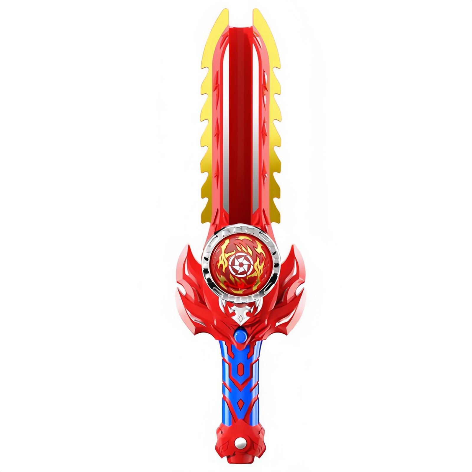Spinning Sword With Light-up Pull Cord, Children s Toy, Boy s Fighting Spinning Top Toy красный