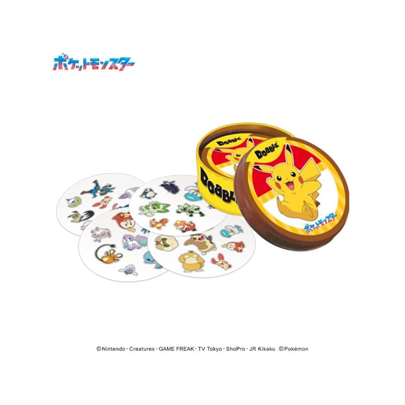 ENSKY Dobble Pokémon (2-8 Players, 15 Minutes, Ages 6 and Up)