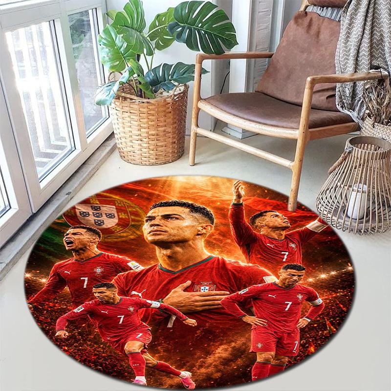Cristiano Ronaldo Portugal Football Glory Carpet Home Decor Suitable For All Seasons Office Chair Cushion Room Doormat
