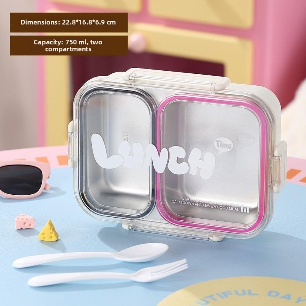 Divided Lunch Box Food Grade Leakproof Storage Box Portable Camping Food Container Student Worker